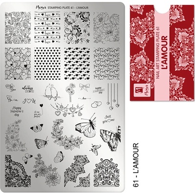 Moyra Stamping Deska na razítka č.61 L´Amour