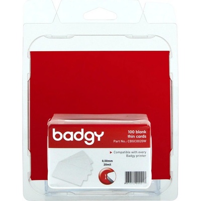 Badgy PVC karty tenké (20mil - 0,50 mm), 100ks