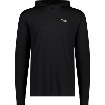 Mons Royale Pivot Merino Long Sleeve Hood black