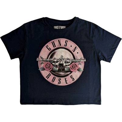 Guns N' Roses Classic Logo Navy Blue S Дамски Риза (GNRCT04LN01)