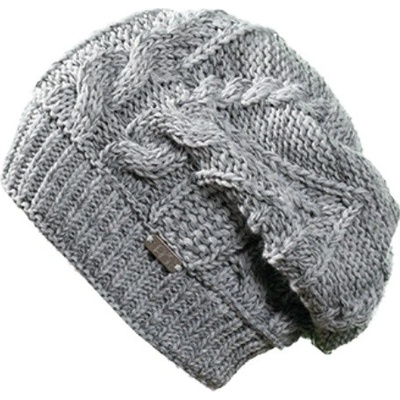 Pletex dvojitá pletená čepice L456 Šedá