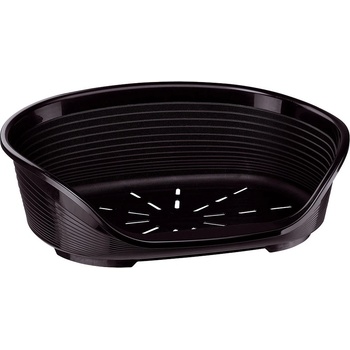 Ferplast Siesta Deluxe 10 black - пластмасово легло за котки и кучета черен цвят 93, 5 Х 68 Х 28, 5 см с включен дюшек