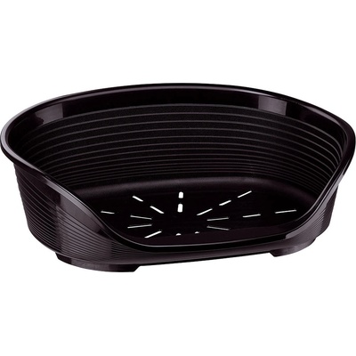 Ferplast Siesta Deluxe 10 black - пластмасово легло за котки и кучета черен цвят 93, 5 Х 68 Х 28, 5 см с включен дюшек