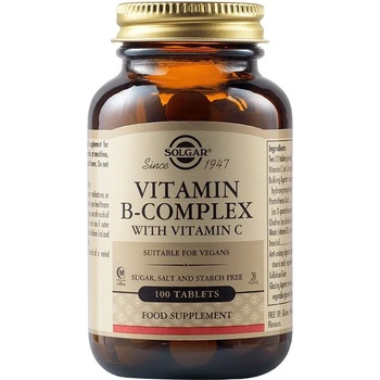 Solgar Vitamin B-Complex with Vitamin C, 100 таблетки, Solgar