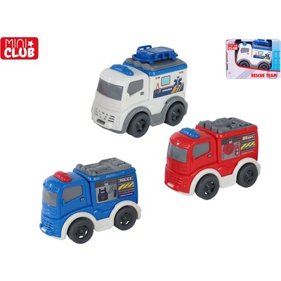 Mikro trading Mini Club Vozidlo záchranářské na volný chod 8 cm