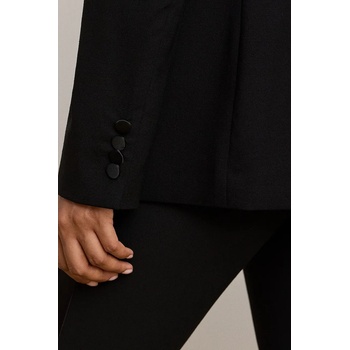 Lauren Ralph Lauren Сако Lauren Ralph Lauren в черно с двуредно закопчаване с изчистен дизайн 200979959 (200979959)