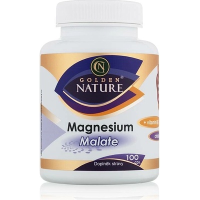 Golden Nature Magnesium Malate Hořčík+Vitamin B6 100 kapslí