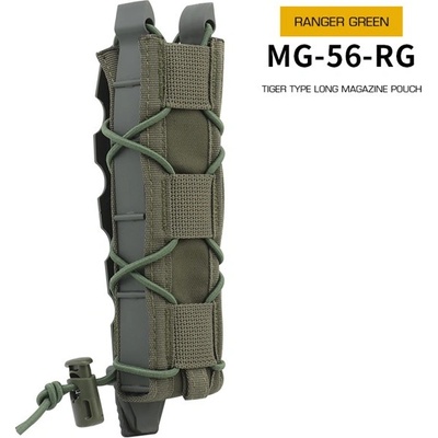 Wosport Tiger type molle na dlouhé zásobníky MP5 Ranger Green
