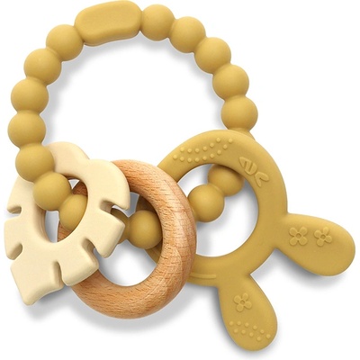 Lorelli Premium СИЛИКОНОВА ГРИЗАЛКА С БУК ЗАЙЧЕ natural yellow (10210850001)