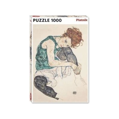 Piatnik Puzzle 1000 - Schiele, Seated Woman PIATNIK