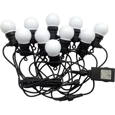 V-Tac LED Venkovní řetěz STRING 5m 10xLED 0,5W 230V IP44 3000K VT0806