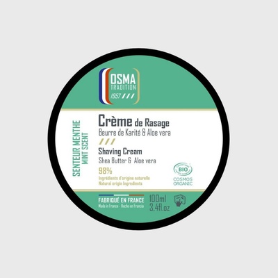Osma Shaving Cream Mint krém na holení s bambuckým máslem a aloe vera 100 ml