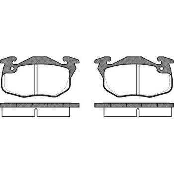 Sada brzdových platničiek kotúčovej brzdy REMSA 0192.10