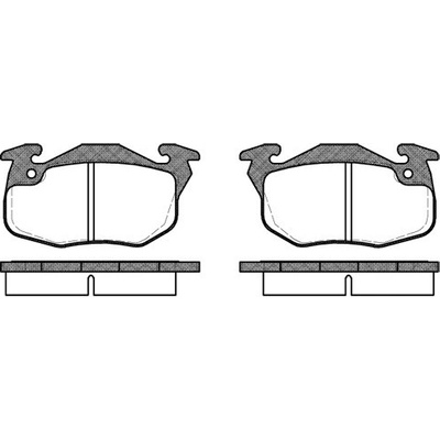 Sada brzdových platničiek kotúčovej brzdy REMSA 0192.10
