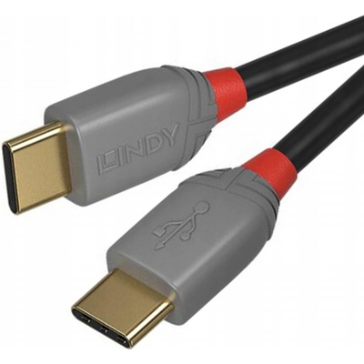 Lindy 36871 USB, USB 2.0 USB C, 1m, černý, šedý