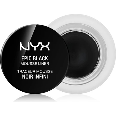 NYX Professional Makeup Epic Black Mousse Liner водоустойчива очна линия цвят 01 Black 3ml