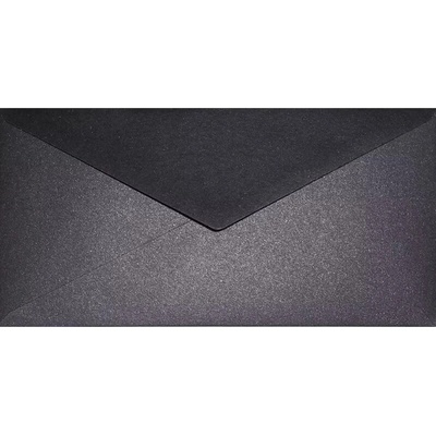 NETUNO Obálka DL metalická Aster Metallic Black Cooper černá s měděnými částicemi