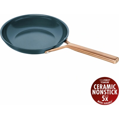 Pánev 24 cm ZWILLING Milano indukční nepřilnavá, modrá – prémiové nádobí Made in Italy, CERAFORCE Titanium bez PFAS, do trouby 230 °C 1035072