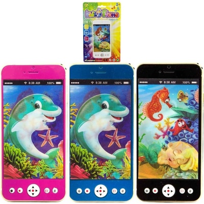 Teddies Mobil/telefon na baterie se světlem se zvukem
