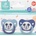 Stor Силиконови залъгалки Stor - Mickey Mouse Full Of Smiles, 6+ м, 2 броя (10467)