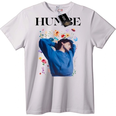 NOONEBRAND Тениска HUMBE цветя - S, Black