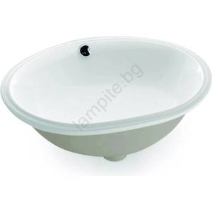 Bathco 0053 - Вграден умивалник ANCONA 55x41 см порцелан/бял (BO0007) Мивка за вграждане