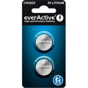 everActive Литиева батерия mini everActive CR2025 - блистер 2 бр (CR20252BL)
