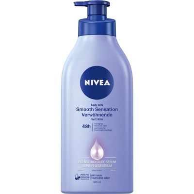 Nivea Smooth Sensation krémové tělové mléko pro suchou pokožku s pumpičkou 625 ml