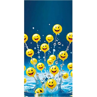 Witpol plážová osuška z mikrovlákna SMILE 100 x 180 cm vzorovaná