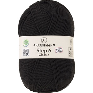 Austermann Step 6 Classic 97693-6013 Black Плетива прежда (97693-6013)
