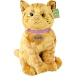 Rappa Плюшена играчка Rappa Еко приятели - Котка, кафява, седяща, 25 cm (209534) - baby