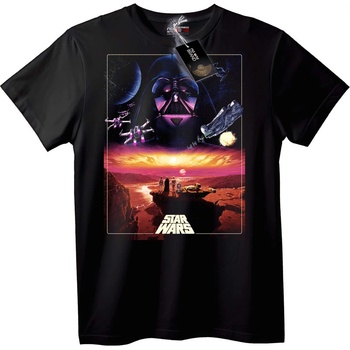 NOONEBRAND Тениска Star Wars Филмов Постер - 6XL, Black