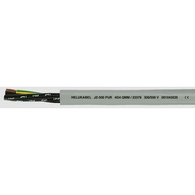 Helu JZ-500 PUR 23375-1000 riadiaci kábel 4 G 2.5 mm² 1000m sivá