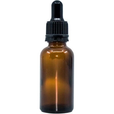 Bewit Lahvička skleněná hnědá lesklá černá pipeta 30 ml