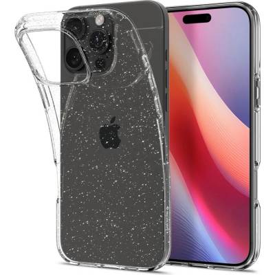 Блестящ Калъф за iPhone 16 Pro, Spigen Liquid Crystal Glitter Case, Прозрачен (ACS08113)