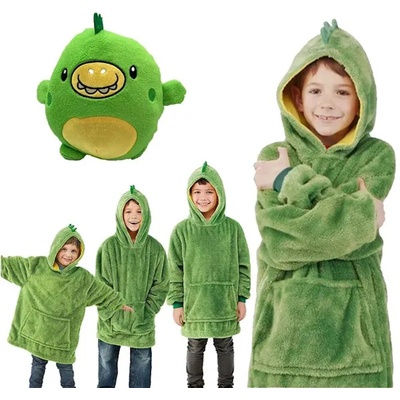 Играчка, възглавница и суитшърт в едно pillowpet, Универсален размер, Лесно почистване в пералня, Зелен (pillowpet)