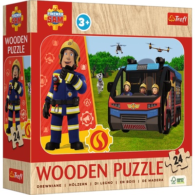 Trefl - Puzzle Fireman Sam wooden - 1 - 39 piese