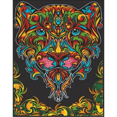 Omaľovánky Colorvelvet Zamatový obrázok Leopard
