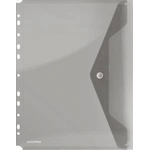 DONAU Envelope briefcase DONAU latch, PP, A4, 200micr. , with europerforation, smoky