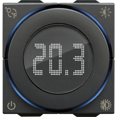 Vimar 09473. CM Bluetooth термостат с циферблат 2M Карбон мат, NEVE UP (09473.CM)