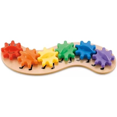 Man Yuk Toys Бебешка игра "Дъга-гъсеница" - на унгарски език (24403)