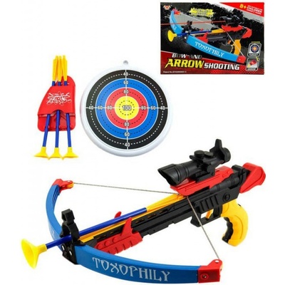 Teddies Kuše a šípy s přísavkou + terč 48 cm