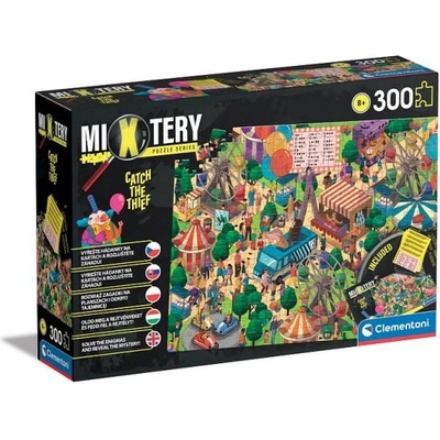 Clementoni MYSTERY PUZZLE 300 части - Хвани крадеца в лунапарка (21715)