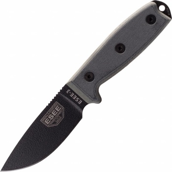 ESEE Knives Model 3 Modified Pommel blade handle 3PM with sheath + clip