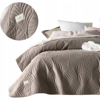 Room99 Prešívaná prikrývka polyester hnedá 200x220