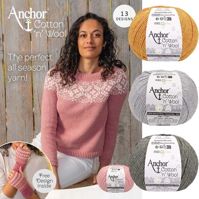 Anchor Cotton Wool Gold Grey Ass