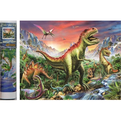 Norimpex Diamantové maľovanie Dinosauři 30 x 40 cm