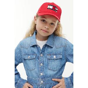 Tommy Hilfiger бейзболна шапка за деца от памук x Peanuts (KA0KA00117.9BY2)