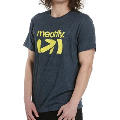 Meatfly pánské tričko Podium Navy Heather