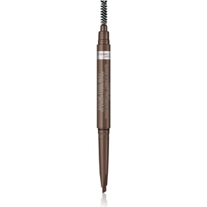 Rimmel Brow This Way молив за вежди с четка 2 в 1 цвят 002 Medium Brown 0.25 гр